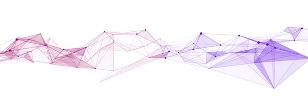 Futuristic Network Connection Structure Concept Tech Future Communication Web Concept — Stock Vector