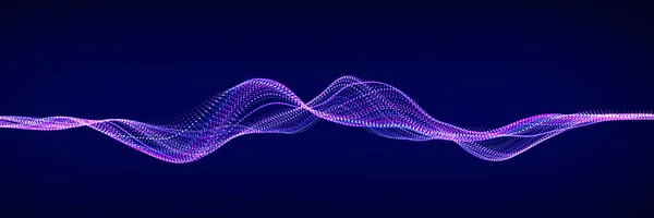Футуристична Технологія Блокчейн Хвиля Динамічна Структура Потоку Транзакцій Концепція Виплат — стокове фото