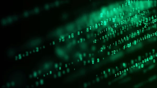 Futuristic Background Green Matrix Digital Burst Data Coding Hacking Concept — Foto de Stock