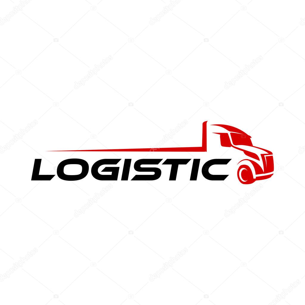 Truck Logo Logistic. Truck Logo Towing Logistic