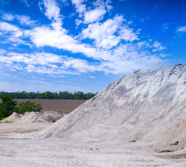 Minería Material Minería Cantera Planta Procesamiento Piedra Triturada Grava Vertederos — Foto de Stock