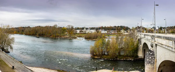 Höst Panoramautsikt Över 18Th Century Stenbro Wilson Bron Över Floden — Stockfoto