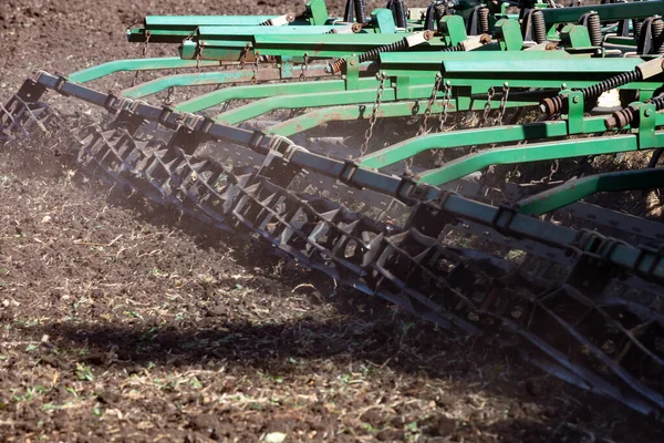 Versatile Cultivator Disk Cultivate Harrow Tools Secondary Tillage Agricultural Preparation — Stock Photo, Image