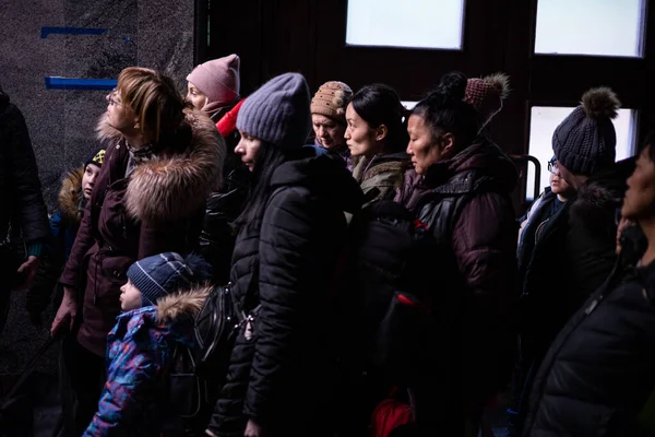 Lviv Ucrânia Março 2022 Catástrofe Humanitária Durante Guerra Agressão Russa — Fotografia de Stock