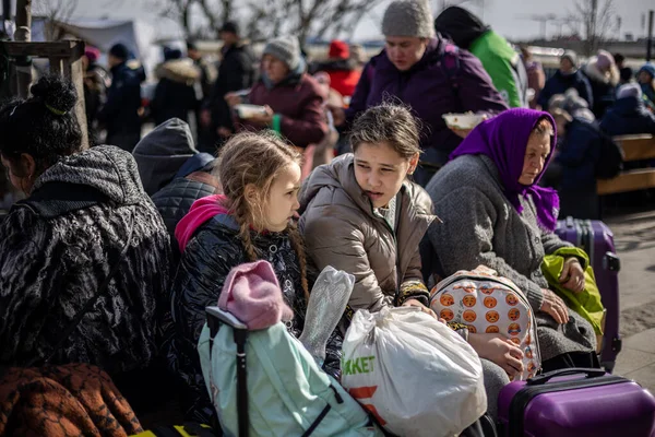 Lviv Ucrânia Março 2022 Catástrofe Humanitária Durante Guerra Agressão Russa — Fotografia de Stock