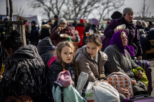 Lviv Ucrânia Março 2022 Catástrofe Humanitária Durante Guerra Agressão Russa — Fotografia de Stock