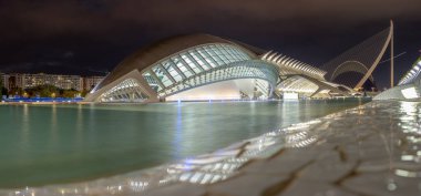 VALENCIA, SPAIN - NOV 18, 2021: L 'Hemisferic and Science Museum Principe Felipe in City of Arts and Sciences in The City of Arts and Sciences tarafından tasarlanan Santiago Calatrava ve Felix Candela