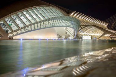VALENCIA, SPAIN - NOV 18, 2021: L 'Hemisferic and Science Museum Principe Felipe in City of Arts and Sciences in The City of Arts and Sciences tarafından tasarlanan Santiago Calatrava ve Felix Candela