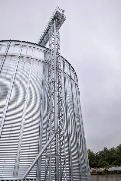 Galvanized steel silos for grain storage