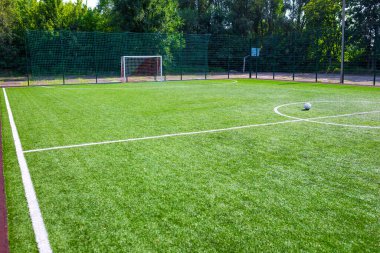 Spor sahası, futbol ve diğer top oyunları için suni çim sahası.