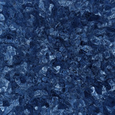 Volkanik patlamadan sonra katılaşmış lav. Yukarıdan bak. 3d oluşturma