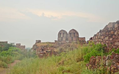 Tughlakabad Kalesi, Delhi, Hindistan harabeleri.