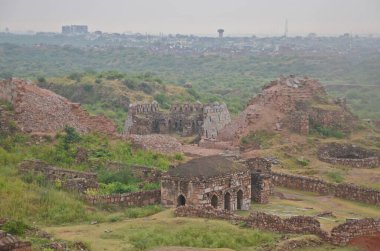 Tughlakabad Kalesi, Delhi, Hindistan harabeleri.