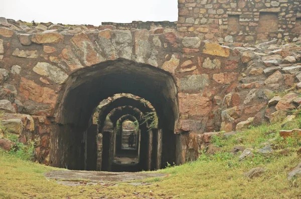 Ruïnes Van Tughlakabad Fort Delhi India — Stockfoto