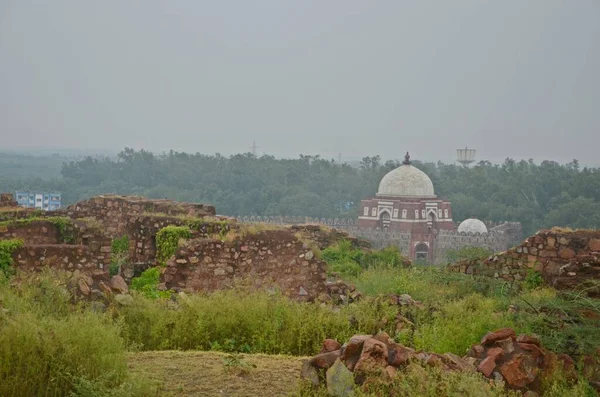 Ruinas Tughlakabad Fort Delhi India —  Fotos de Stock