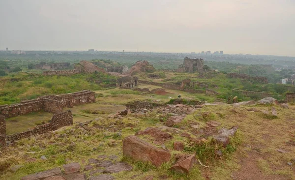 Ruiny Tughlakabad Fort Dillí Indie — Stock fotografie