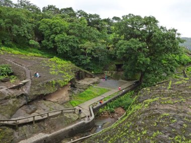 Kanheri Budist mağaralarında oyma Mumbai maharashtra