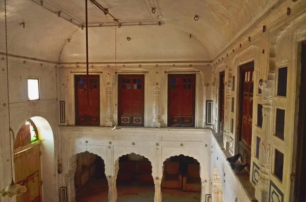 Staré Umělecké Sídlo Haweli Města Mandawa Rajasthan Indie — Stock fotografie