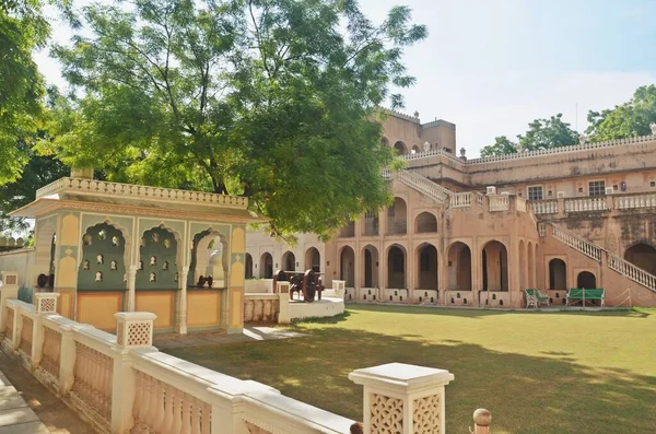 Oude Artistieke Herenhuis Haweli Van Mandawa Stad Rajasthan India — Stockfoto