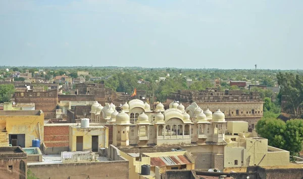 Vecchio Palazzo Artistico Haweli Della Città Mandawa Rajasthan India — Foto Stock