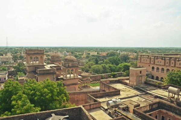 Alte Künstlerische Villa Haweli Der Stadt Mandawa Rajasthan Indien — Stockfoto