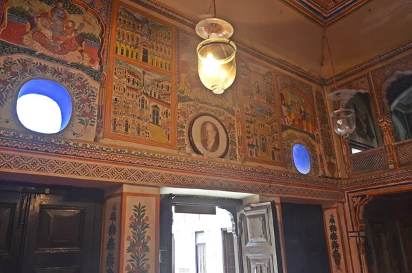 interior of old haweli in rajasthan