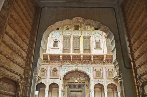 Haveli Abandonado Nawalgarh Rajasthan India — Foto de Stock