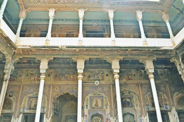 Haveli Abbandonati Nawalgarh Rajasthan India — Foto Stock