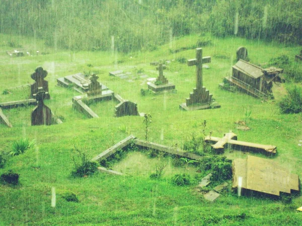 Cmentarz Indiach Himal Pradesh — Zdjęcie stockowe