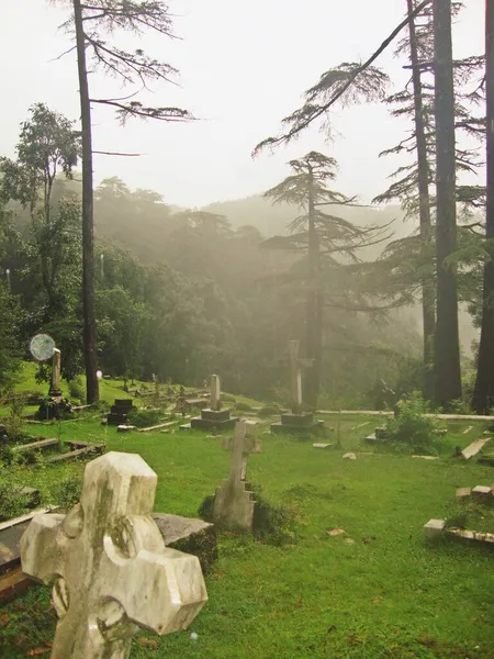 Cimitero Himachal Pradesh India — Foto Stock