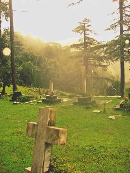 Cementerio Himachal Pradesh India — Foto de Stock