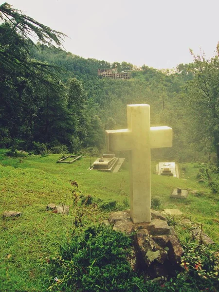 Cemitério Himachal Pradesh Índia — Fotografia de Stock