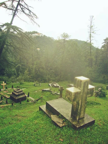 Cemitério Himachal Pradesh Índia — Fotografia de Stock