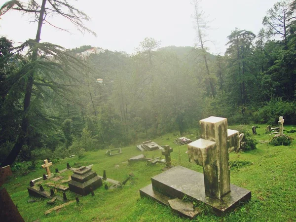 Begraafplaats Himachal Pradesh India — Stockfoto