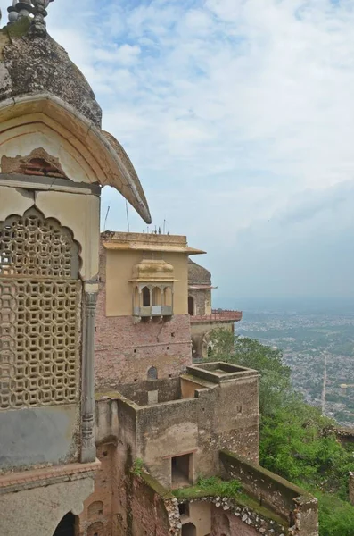 Exterior Bala Fort Palacio Alwar Rajasthan — Foto de Stock