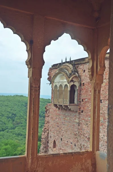 Exterior Bala Fort Palacio Alwar Rajasthan —  Fotos de Stock