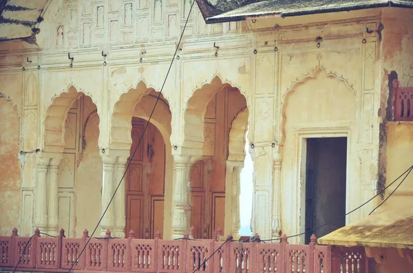 Exteriér Bala Pevnosti Palác Alwar Rajasthan — Stock fotografie