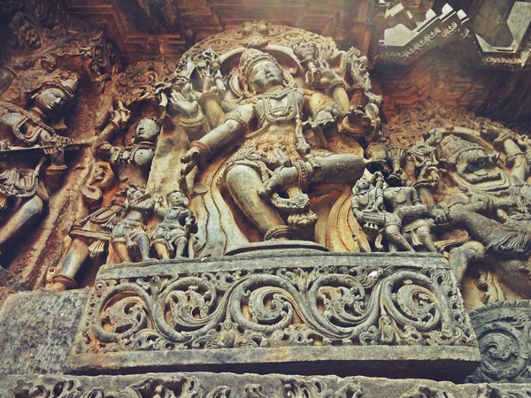 Архитектура Храма Хойсала Карнатака Индия — стоковое фото