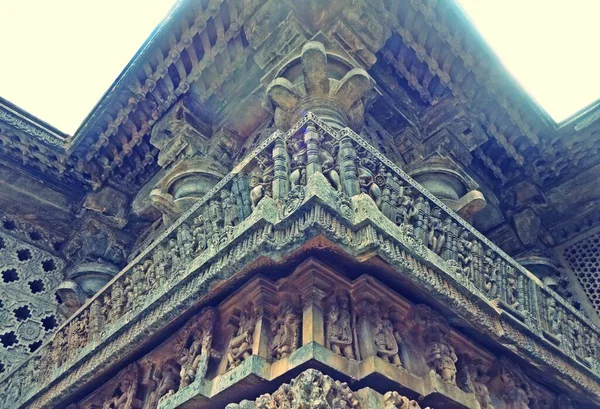 Αρχιτεκτονική Του Ναού Της Αγισάλας Karnataka India — Φωτογραφία Αρχείου