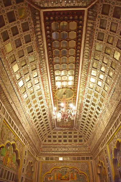 Intricate Work Royal Palace Mehrangarh Fort Jodhpure Rajasthan India — 스톡 사진