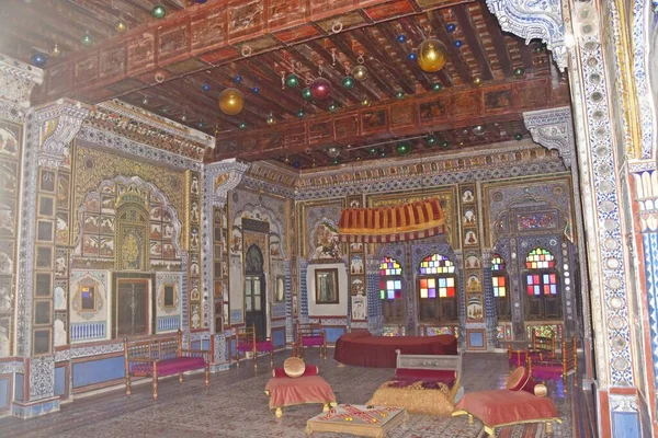 Interiér Mehrangarh Seesh Mahal Palác Jodhpur Rajasthan — Stock fotografie