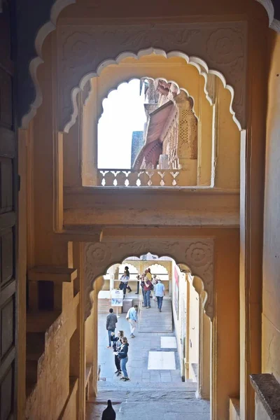Interior Mehrangarh Seesh Mahal Palace Jodhpur Rajasthan — Fotografia de Stock
