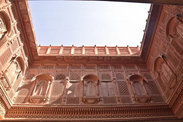 Mehrangarh Kalesi 'nin bir parçası, Jodhpur, Rajasthan.