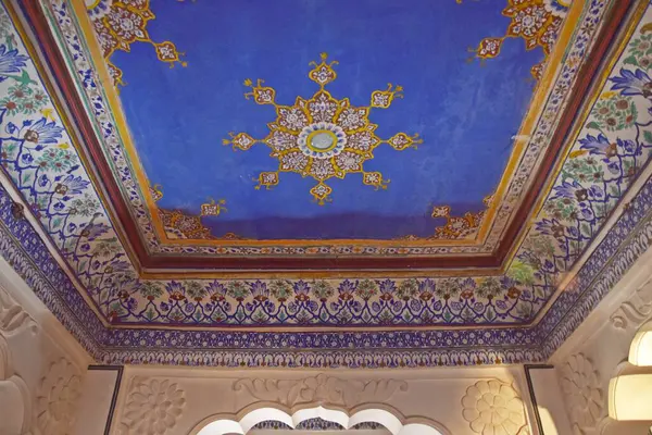 Вишукана Робота Царському Палаці Мегангарх Форті Жаргоні Раджастані Індії — стокове фото