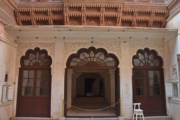位于拉贾斯坦邦Jodhpur的Mehrangarh Seesh Mahal宫内部 — 图库照片