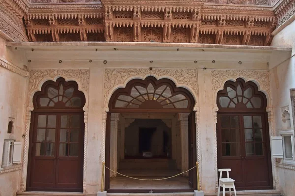 Interior Mehrangarh Seesh Palacio Mahal Jodhpur Rajasthan — Foto de Stock