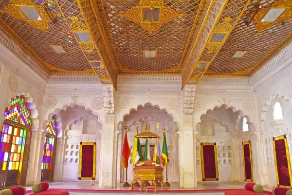 Interior Mehrangarh Seesh Mahal Palace Jodhpur Rajasthan — стоковое фото