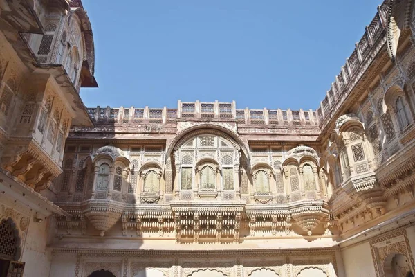 Part Mehrangarh Fort Jodhpur Rajasthan — Fotografia de Stock