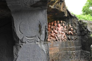Lonad mağaralarında oyma, maharashtra, Hindistan
