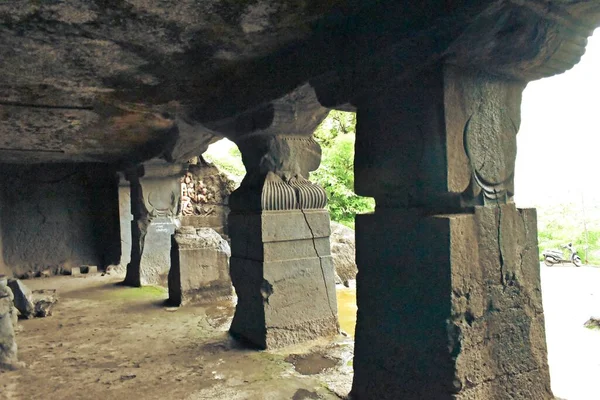 Snijden Lonad Grotten Maharashtra India — Stockfoto